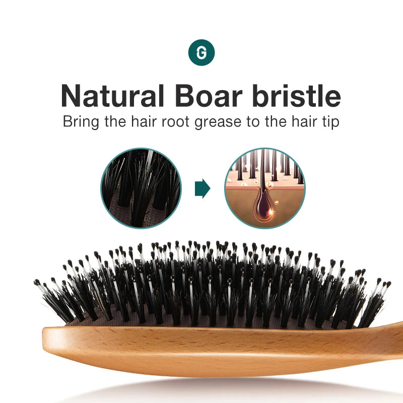 MR.GREEN – Boar Bristle Hairbrush