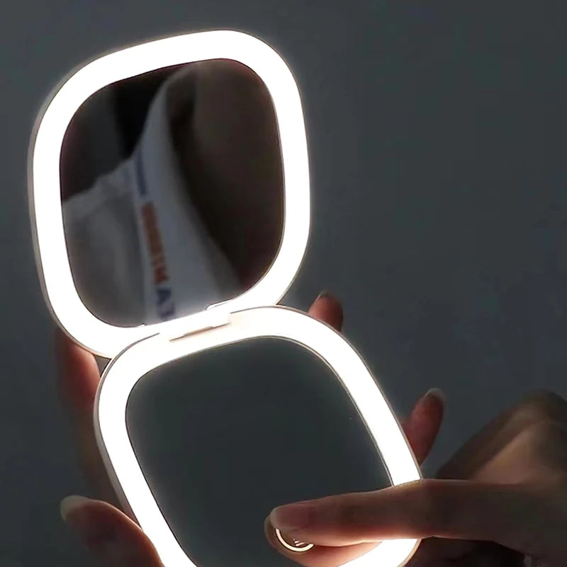 Small Folding Led Makeup Mirror 5X 10X