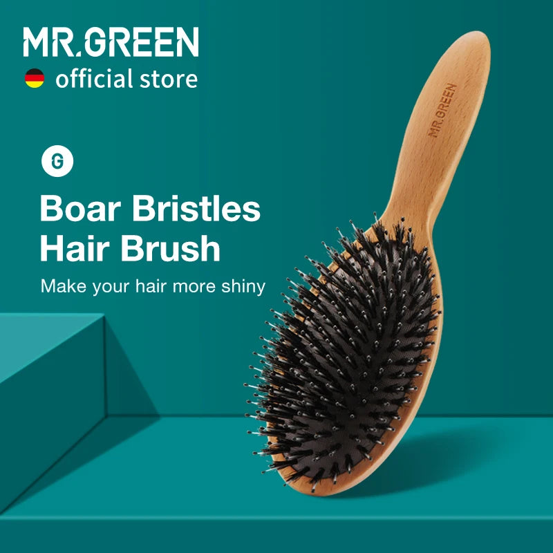 MR.GREEN – brosse à cheveux en poils de sanglier